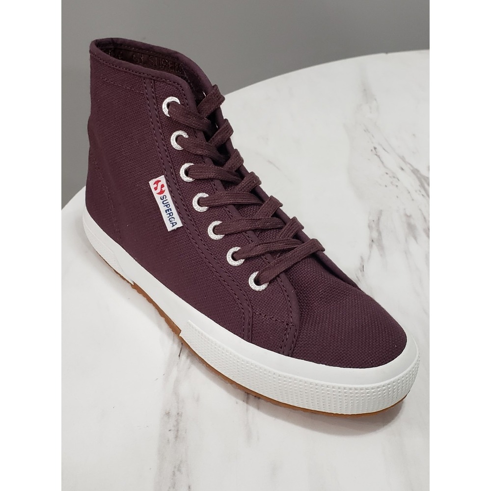 Superga x Alexa Chung 2795 COTU BORDEAUX high top sneakers size EU 37 / US 6.5